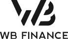 WB Finance - simple logo containing text WB Finance