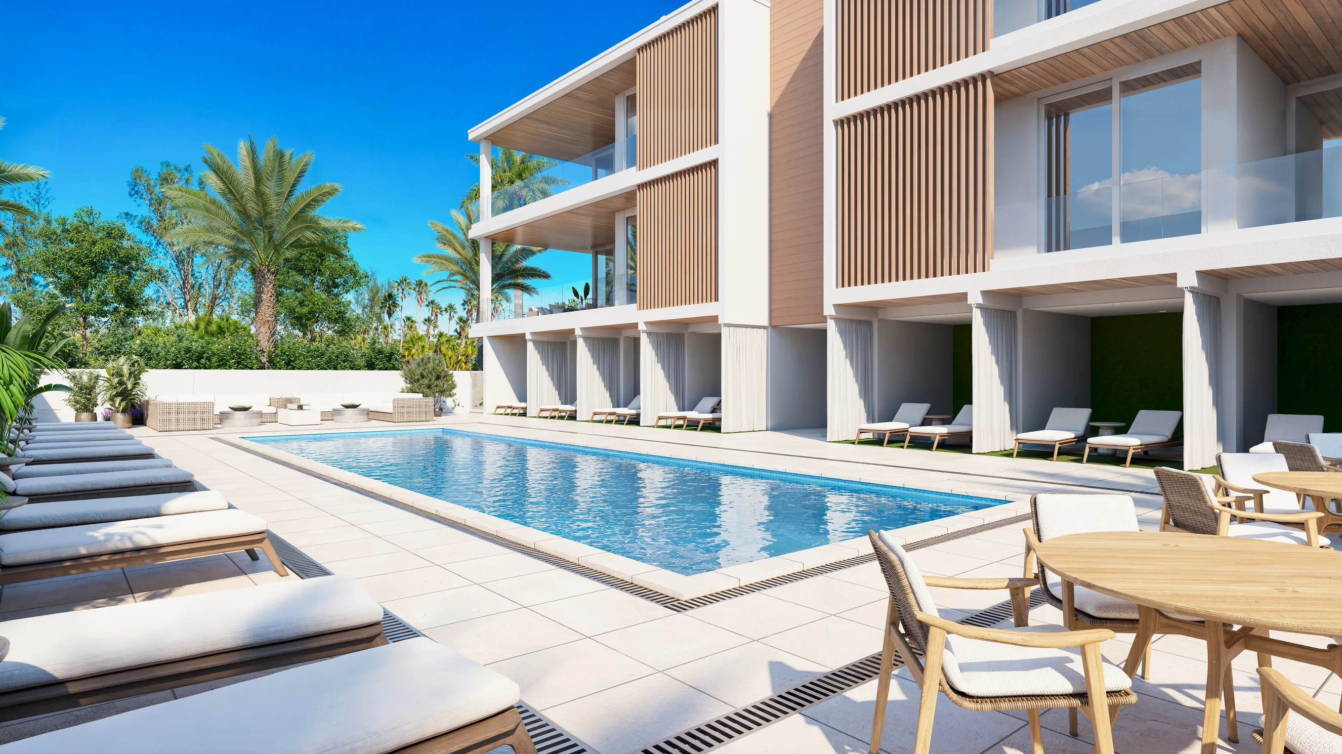 A photo of a modern living room