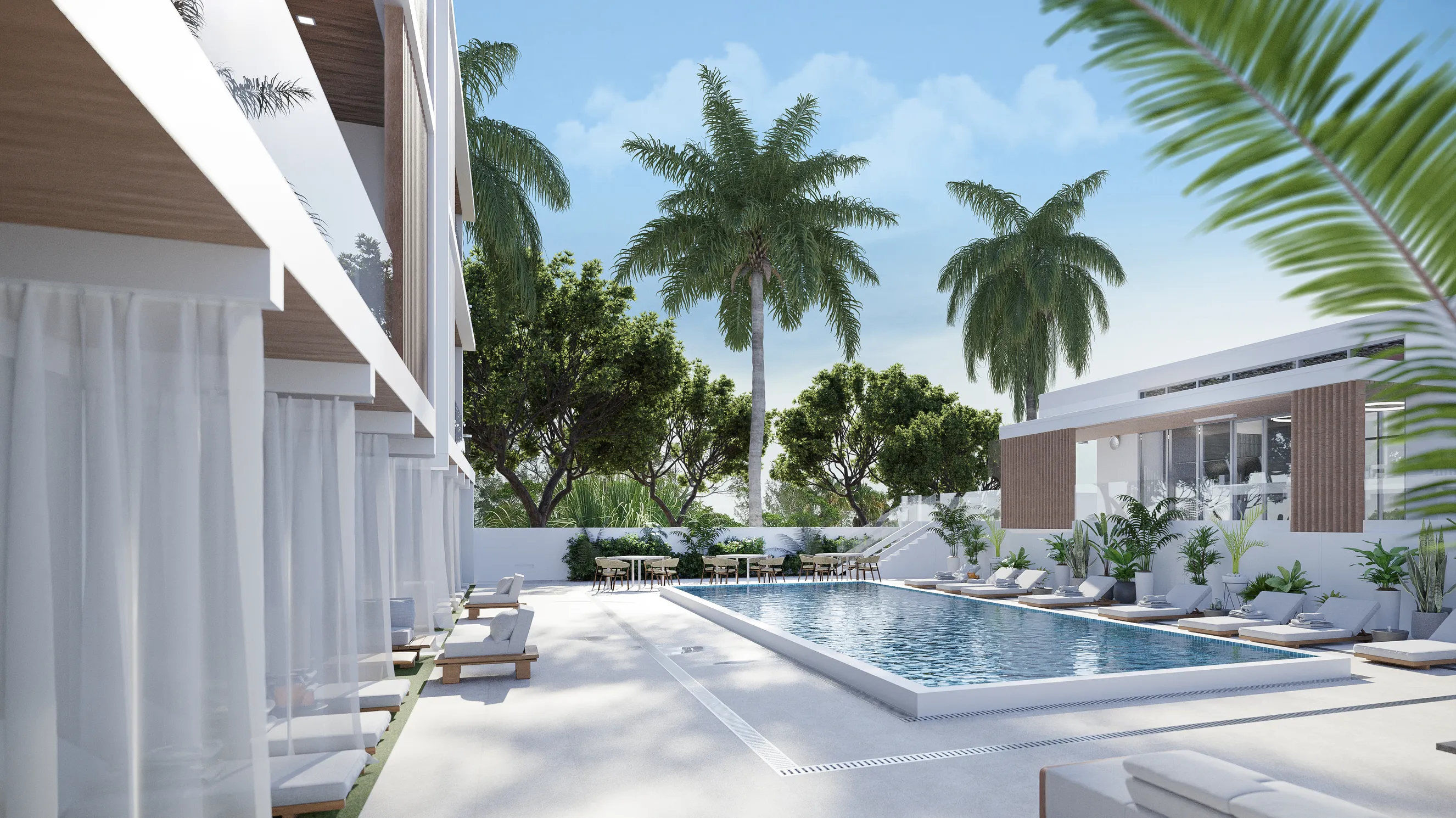 A photo of a modern living room