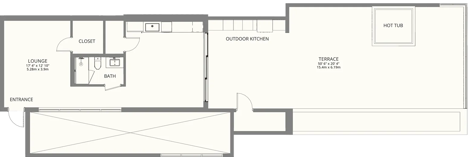 Rooftop Suite Floorplan