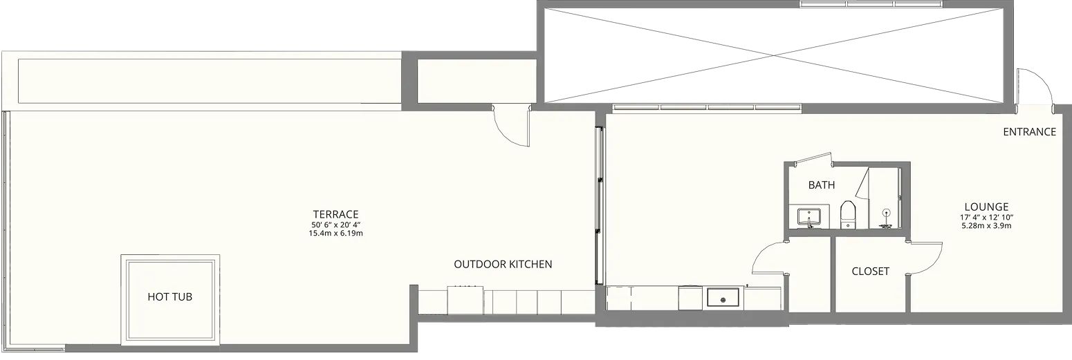 Rooftop Suite Floorplan