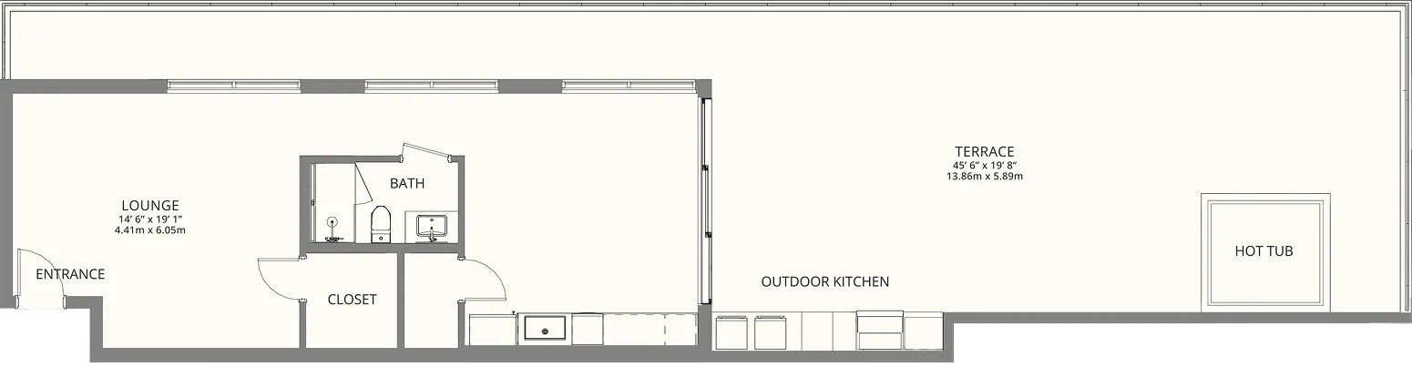 Rooftop Suite Floorplan