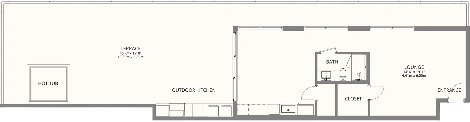 Rooftop Suite Floorplan