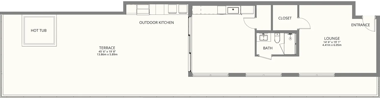 Rooftop Suite Floorplan
