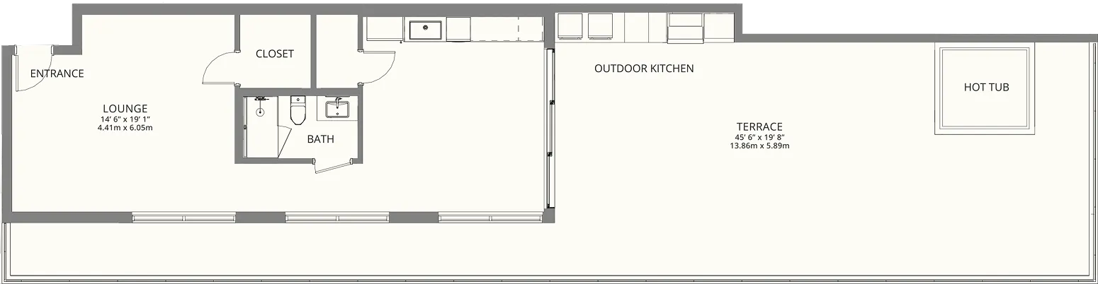 Rooftop Suite Floorplan